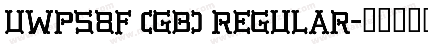 UWPS8F (GB) Regular字体转换